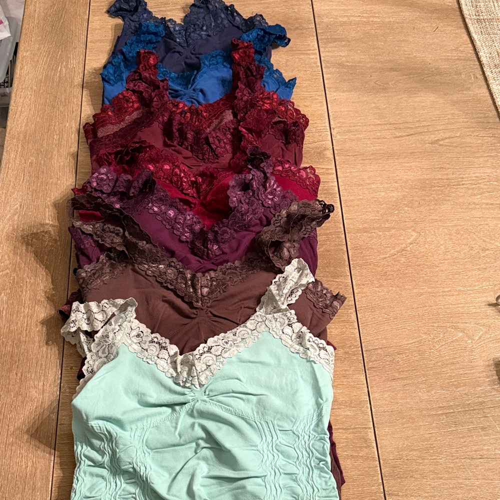 M Rena Lace Trim Camisole Set in Multiple Colors